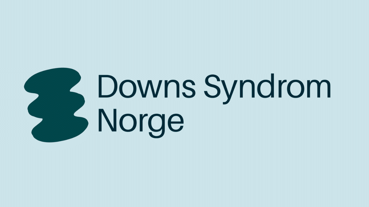 logoen til Downs Syndrom Norge på lyseblå bakgrunn